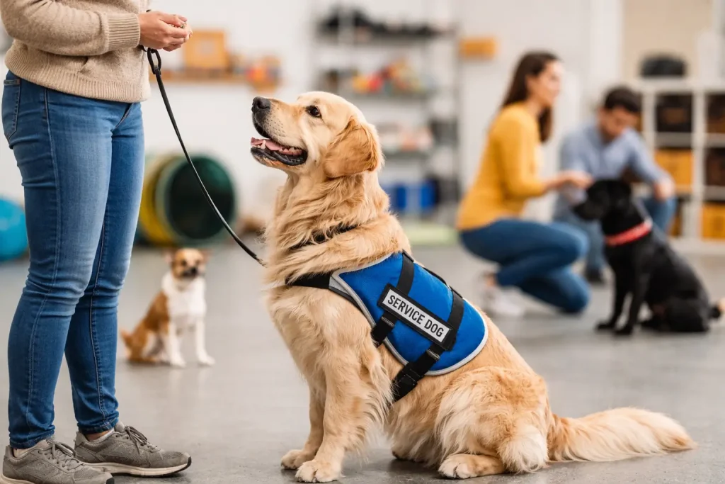 Service dog training