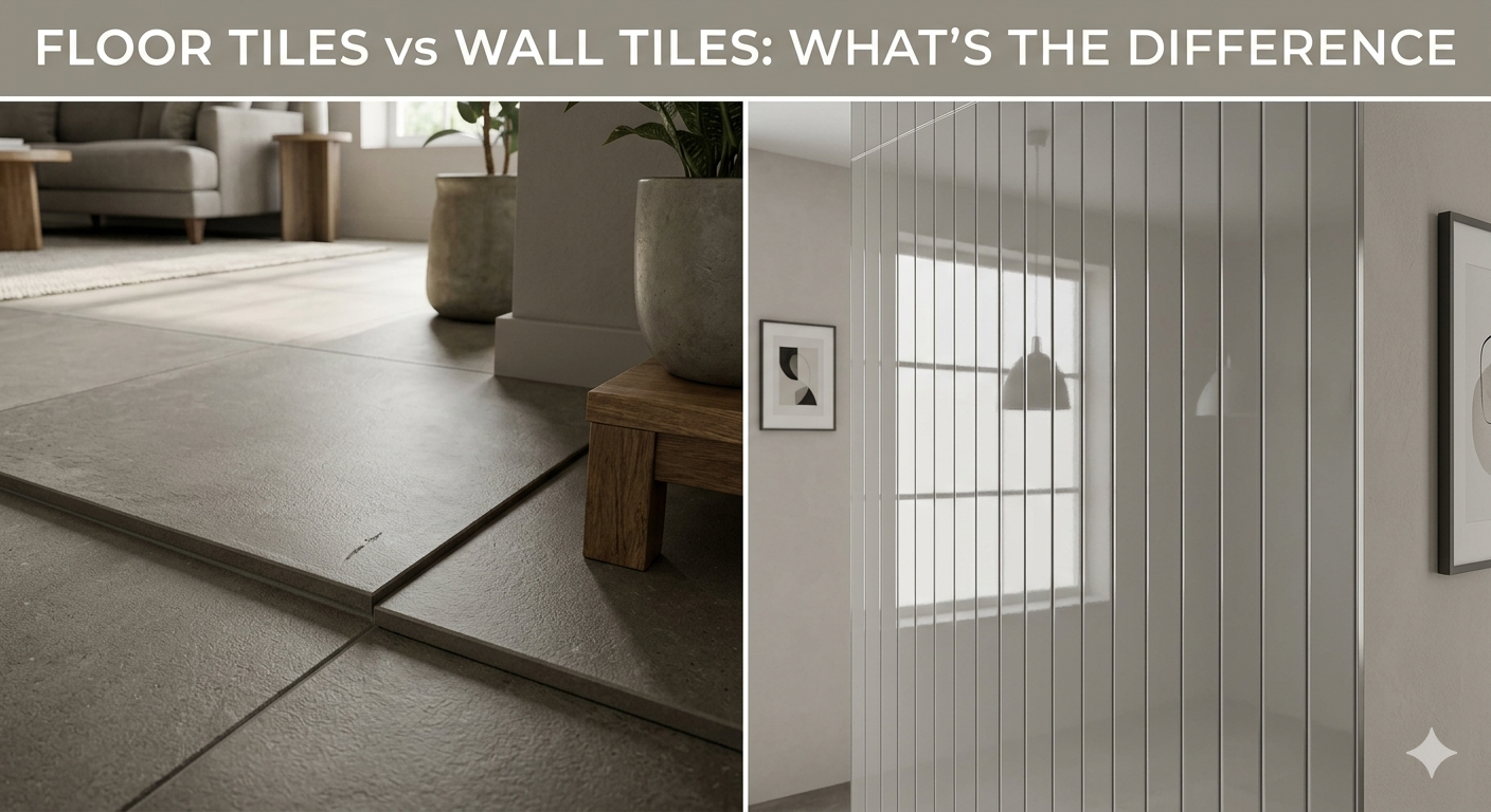Floor Tiles vs Wall Tiles: What’s the Difference