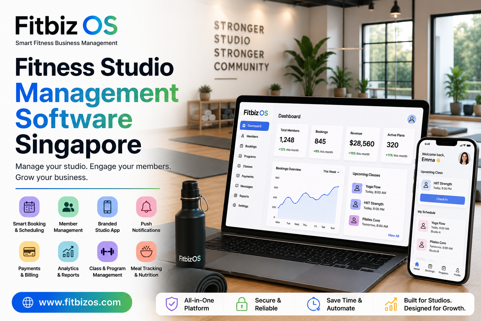 fitness studio management software Singapore
