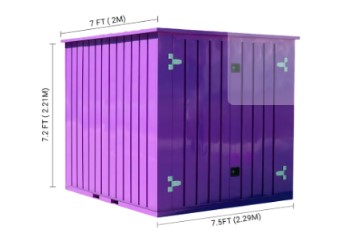 7x7.5 storage unit