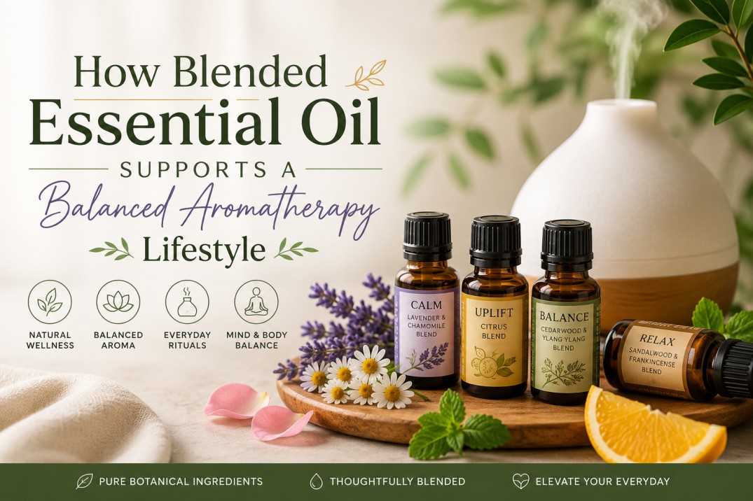 How Blended Essential Oil Supports a Balanced Aromatherapy Lifestyle