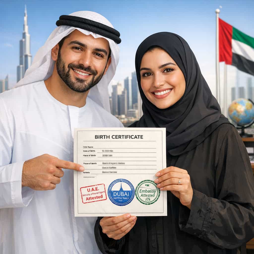 birth certificate attestation in Dubai UAE - Takween Advisory