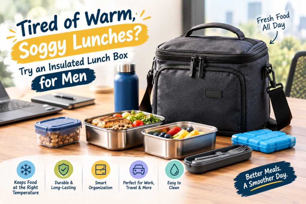 Insulated Lunch Box for Men