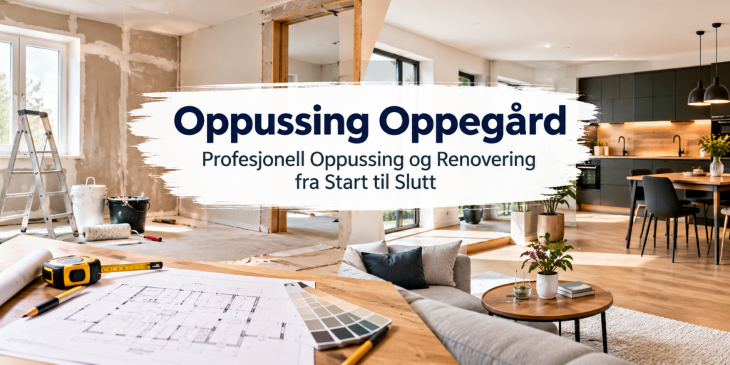 Oppussing Oppegård – Profesjonell Oppussing og Renovering fra Start til Slutt