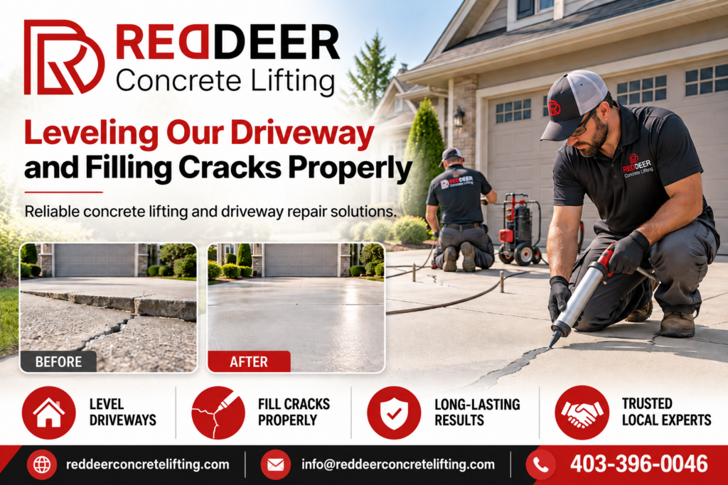 Reliable Concrete Lifting and Driveway Repair, concrete contractor red deer