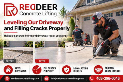 Reliable Concrete Lifting and Driveway Repair, concrete contractor red deer