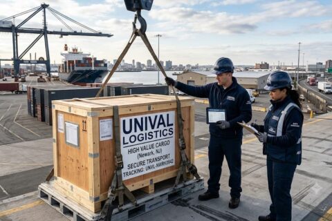 High value shipping Newark with secure cargo handling and insurance support from UNIVAL Logistics.